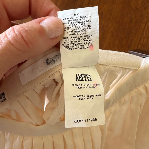 Narciso Rodriguez cream silk skirt - Picture 4 of 7